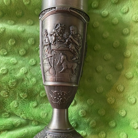 Beautiful Pair,Pewter Wine Goblet/ Chalice - Picture 5 of 13